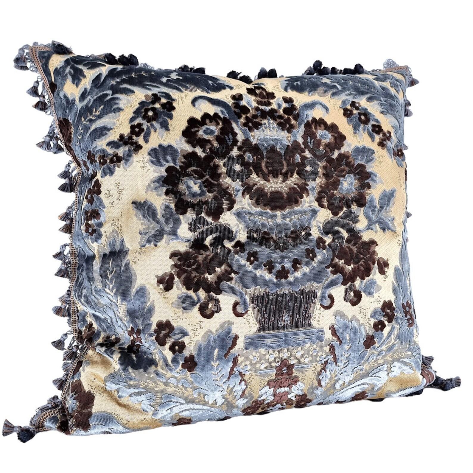 This amazing decorative throw pillow is handmade using the iconic 