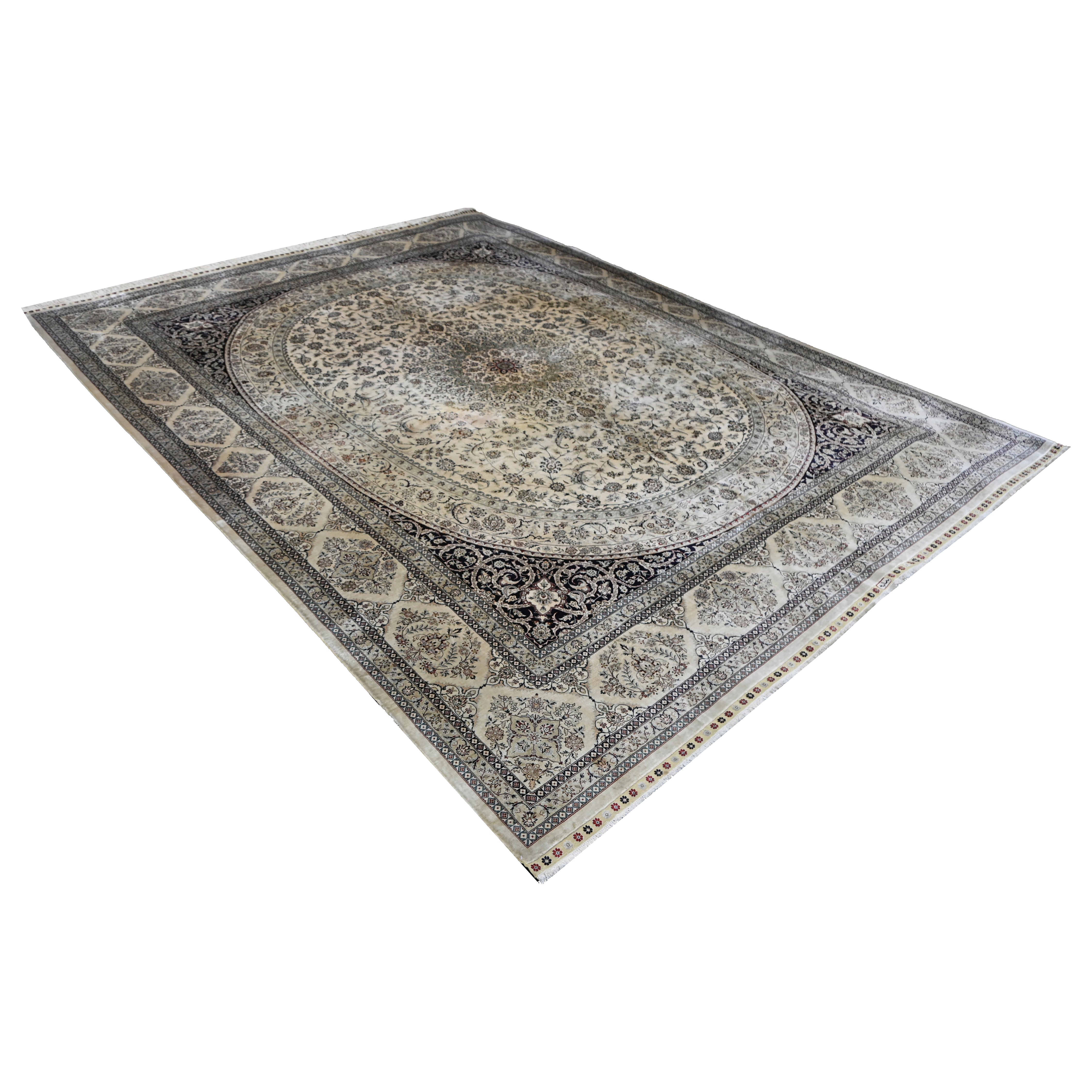 Tapis en soie sur soie Circa 1970 - N° 1408