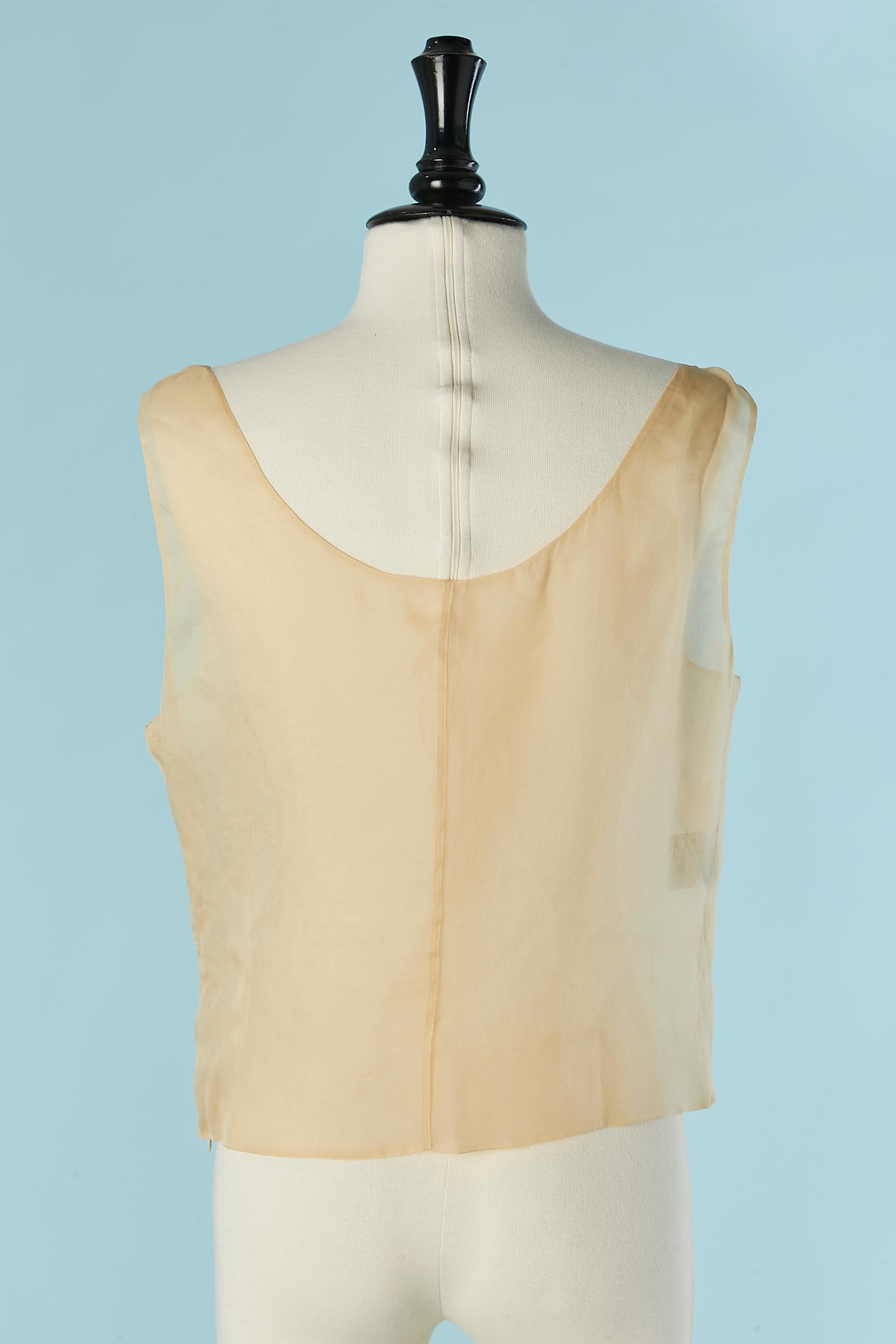 Silk organza shirt and top ensemble GIANFRANCO FERRE STUDIO For Sale 5