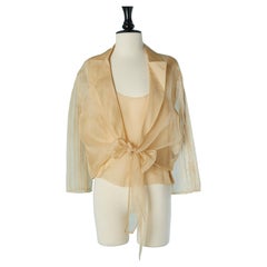 Silk organza shirt and top ensemble GIANFRANCO FERRE STUDIO
