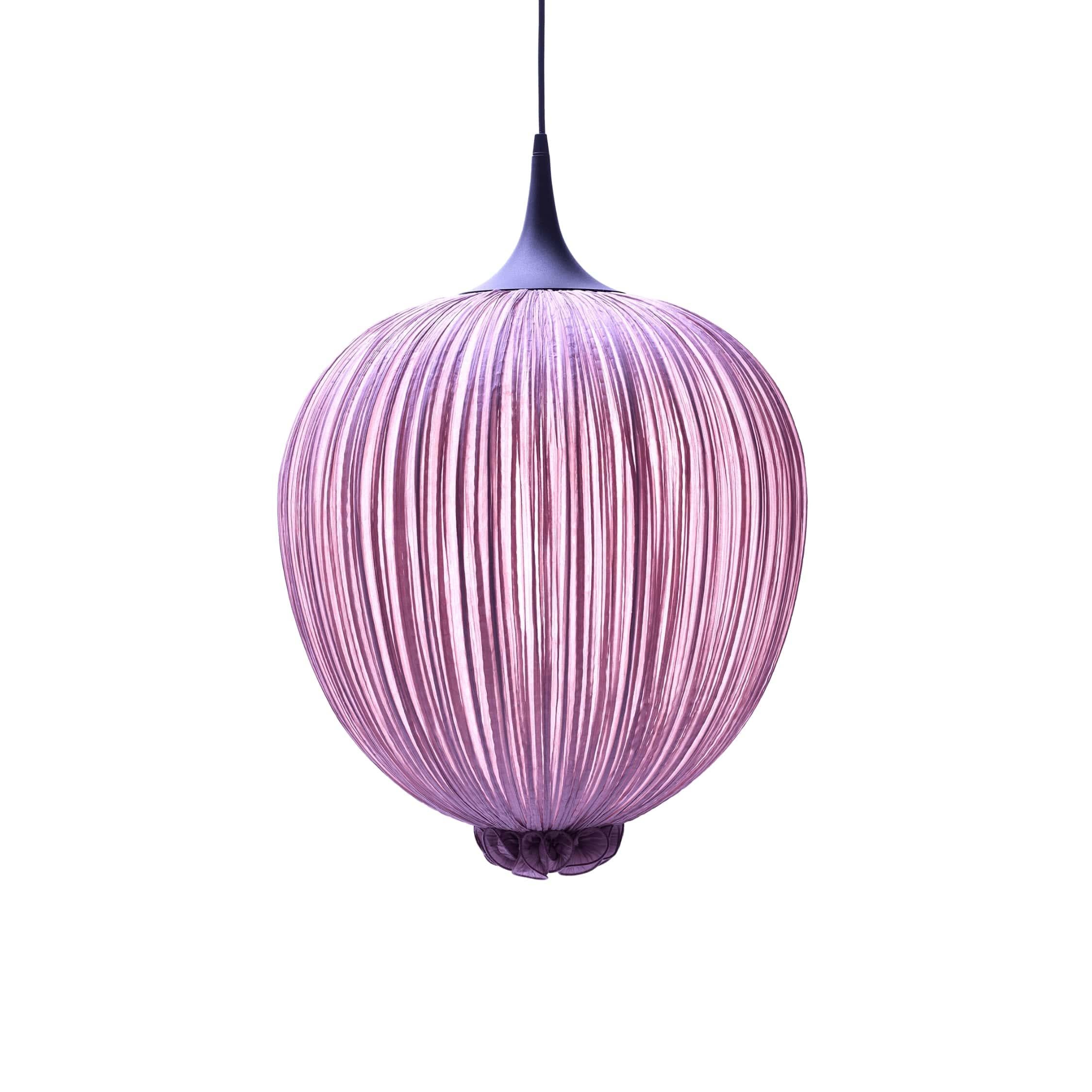 Lampe à suspension « Dippa » en soie sur métal par Aqua Creations Neuf - En vente à linden, NJ