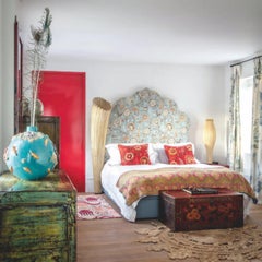 Seide über Metall „ „Horn““ Stehlampe von Aqua Creations