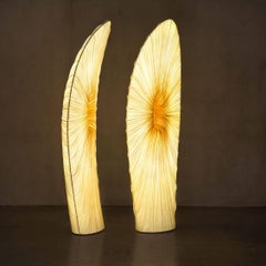 Silk over Metal "Maestro" Floor Lamp by Aqua Creations