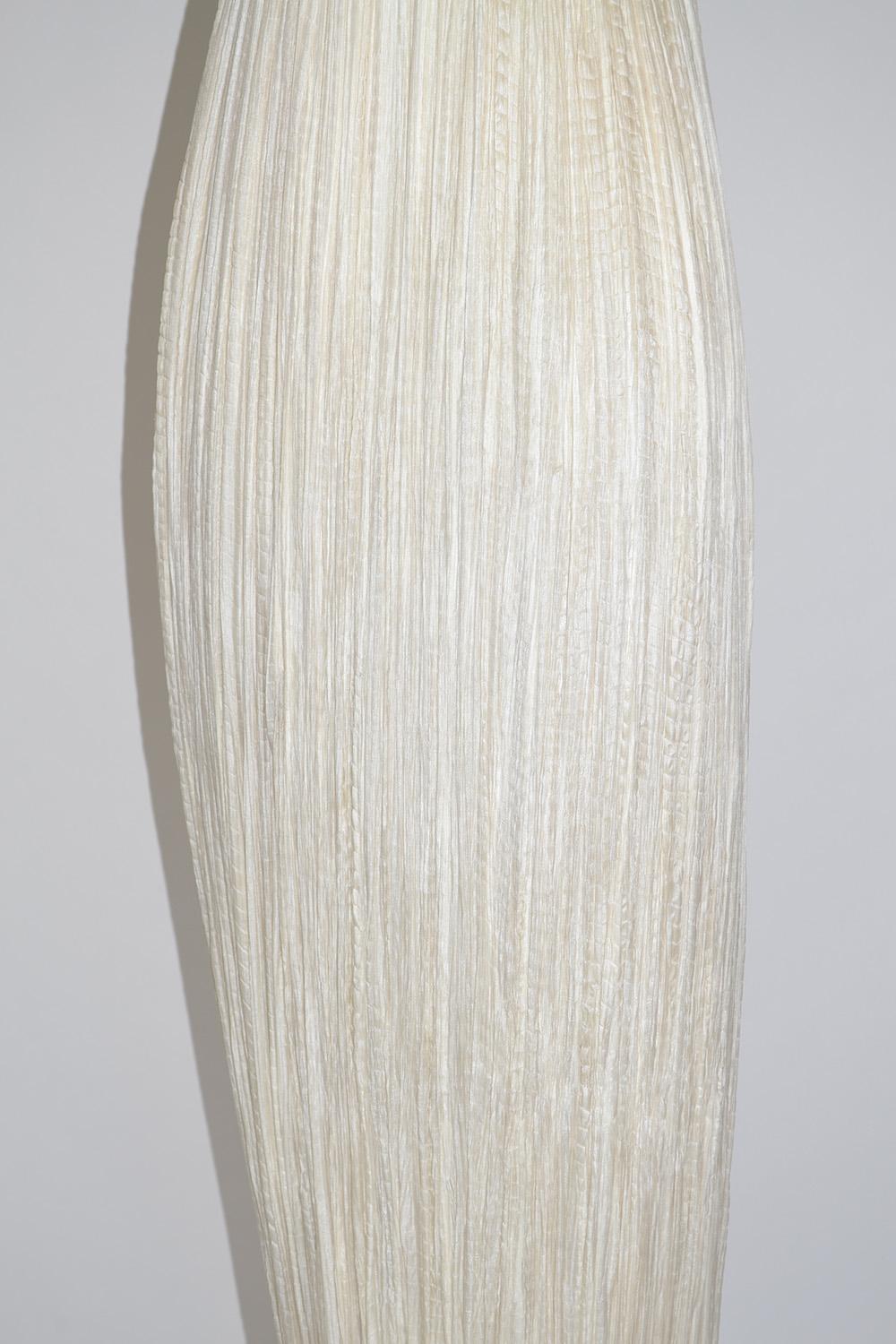 Lampada da terra in seta e metallo 