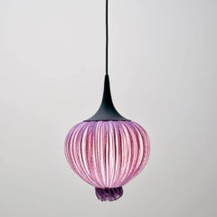 Silk over Metal "Perlina" Pendant Lamp by Aqua Creations