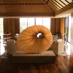 Silk over Metal "Sikus" Floor Lamp by Aqua Creations