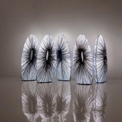 Silk over Metal "Soprano" Table Lamp by Aqua Creations