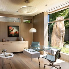 Silk over Metal "Stand By" Pendant Lamp 48 in / 122 cm