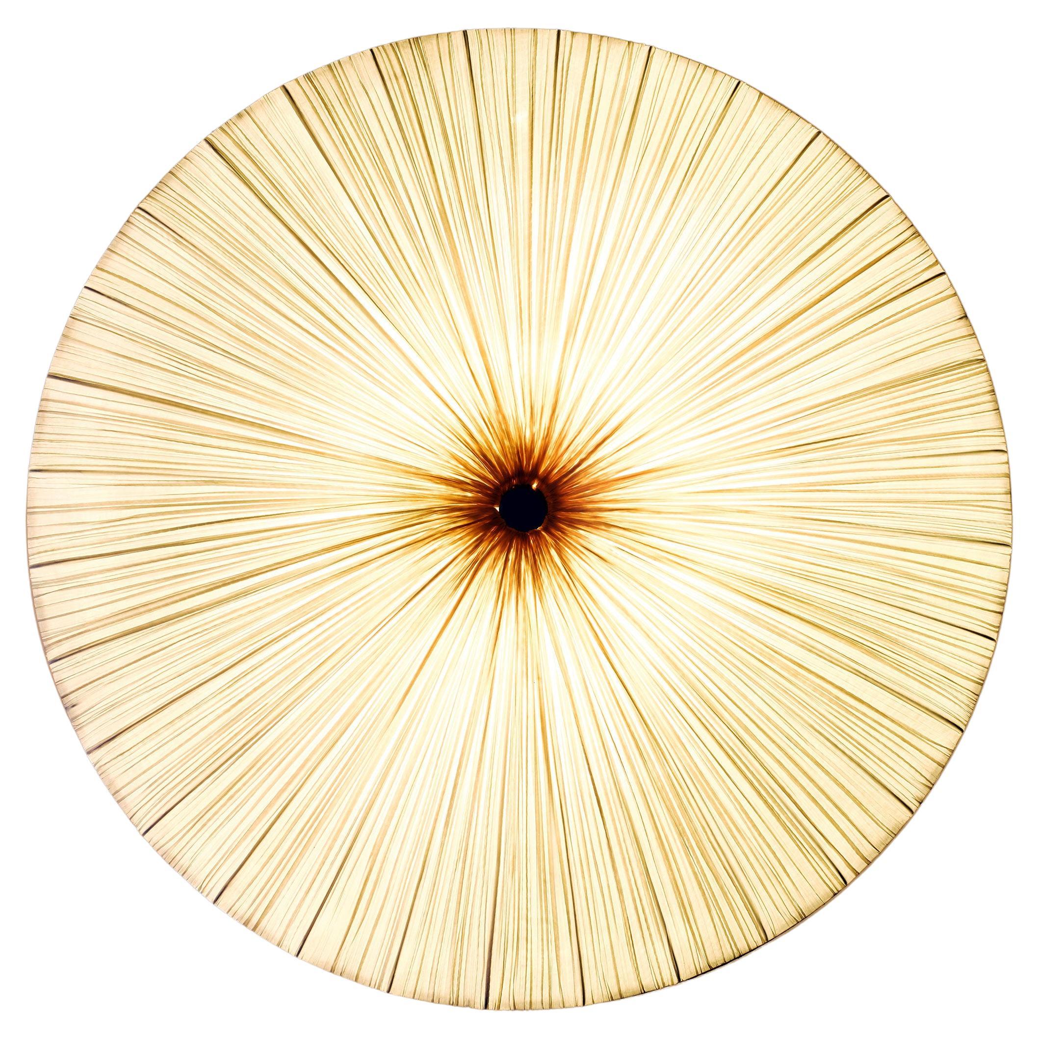 Silk over Metal "Stand By" Wall & Ceiling Light 30 in / 76 cm For Sale
