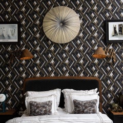 Lámpara de Pared y Techo "Stand By" de Seda sobre Metal 35 in / 90 cm