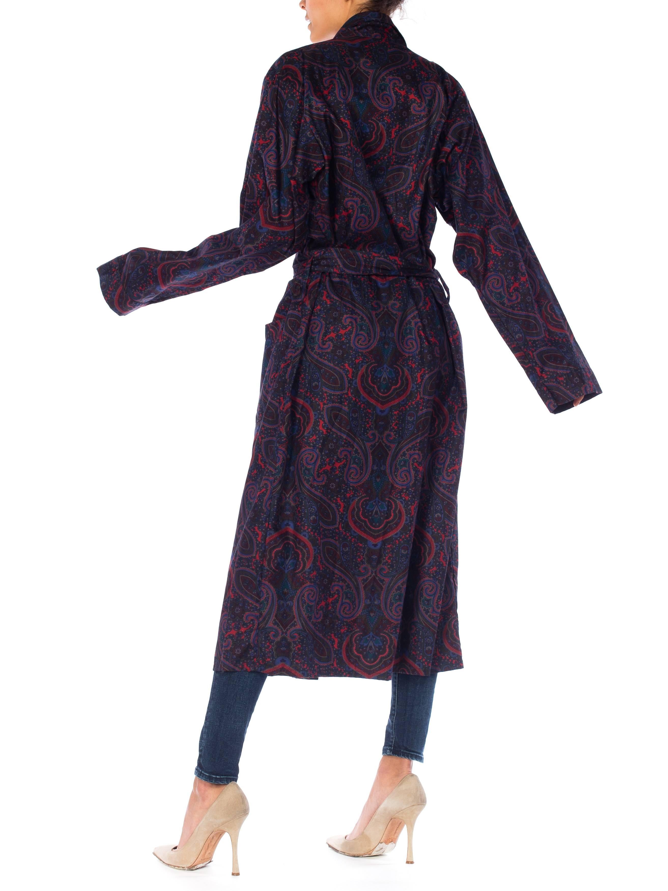 silk paisley robe