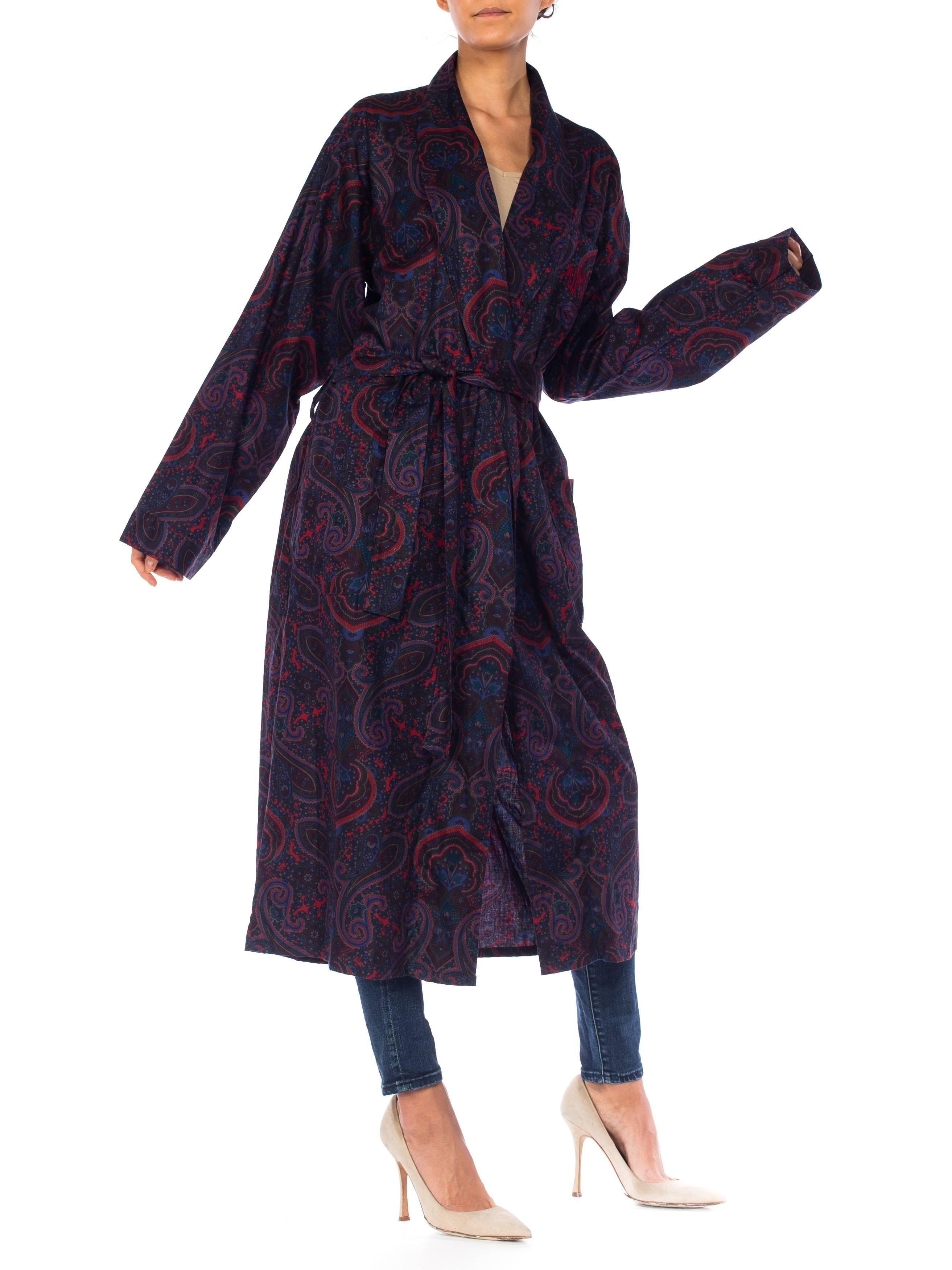 paisley dressing gown