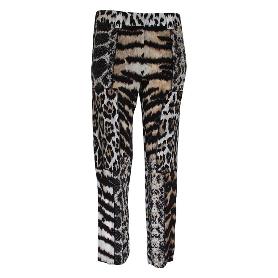 Roberto Cavalli Silk pants size 40 For Sale