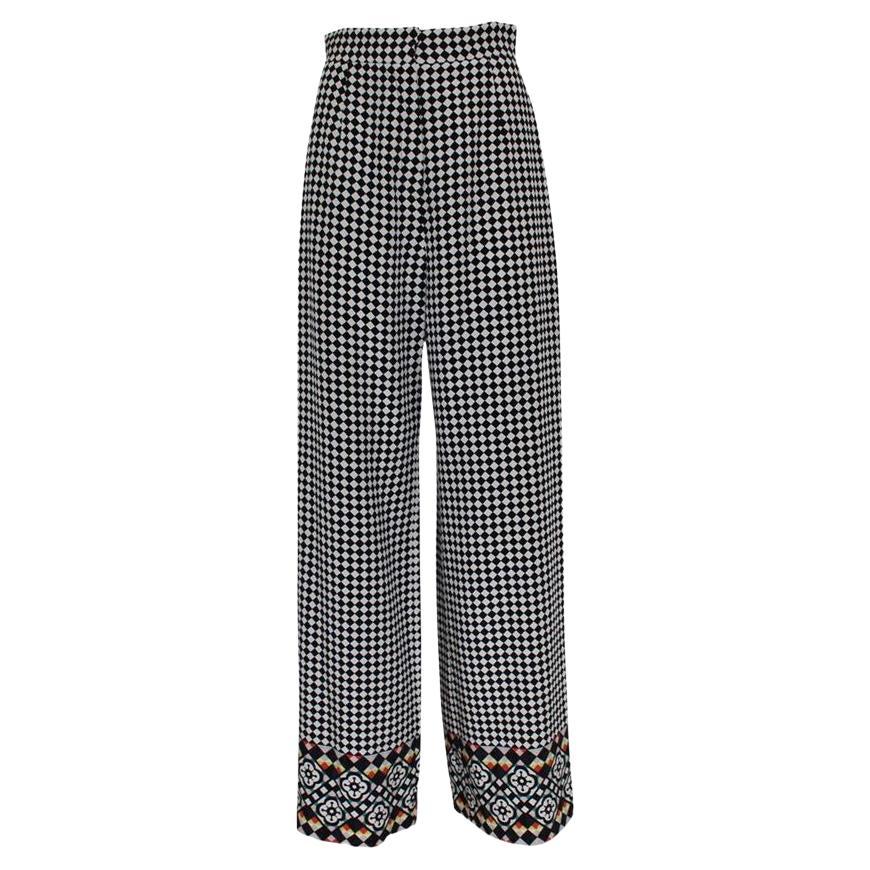 Holly Fulton - Pantalon en soie taille 40 en vente