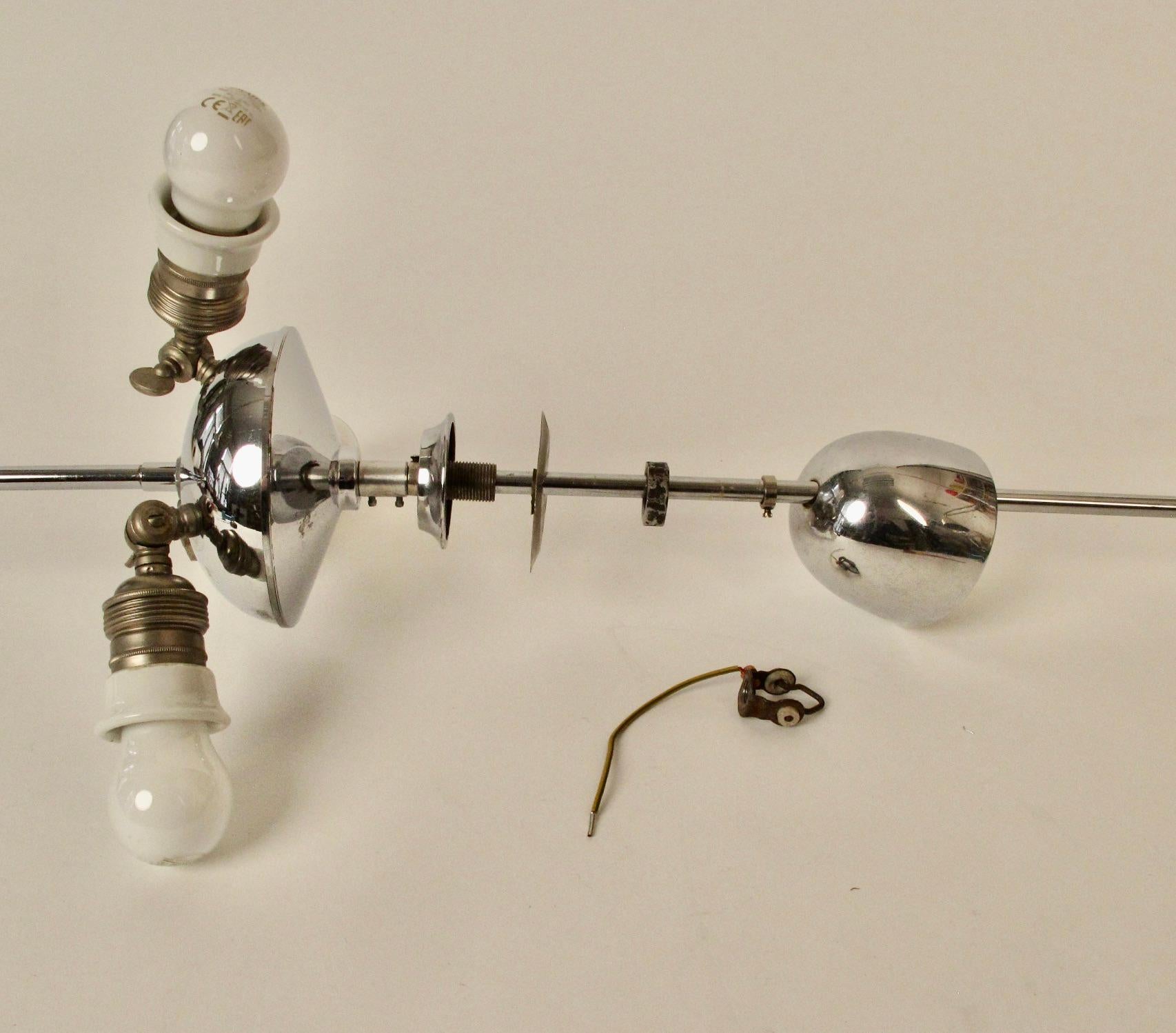 Lampada a sospensione in seta degli anni '30, Austria in vendita 9