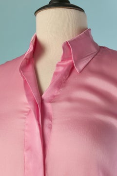 Silk pink shirt with extra long sleeve ALEXANDRE VAUTHIER