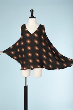 Silk printed asymmetrical tank-top MARGIELA New with tag