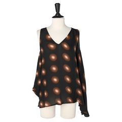 Silk printed asymmetrical tank-top MARGIELA New with tag