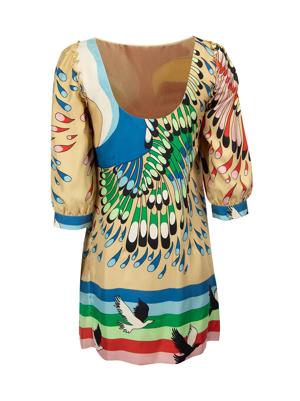 Tibi Silk Printed Blouse Size XXS In New Condition For Sale In London, GB