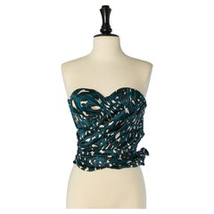 Bedrucktes Seiden-Bustier von ALEXANDRE VAUTHIER