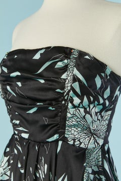 Silk printed bustier cocktail dress Alexander MCQUEEN