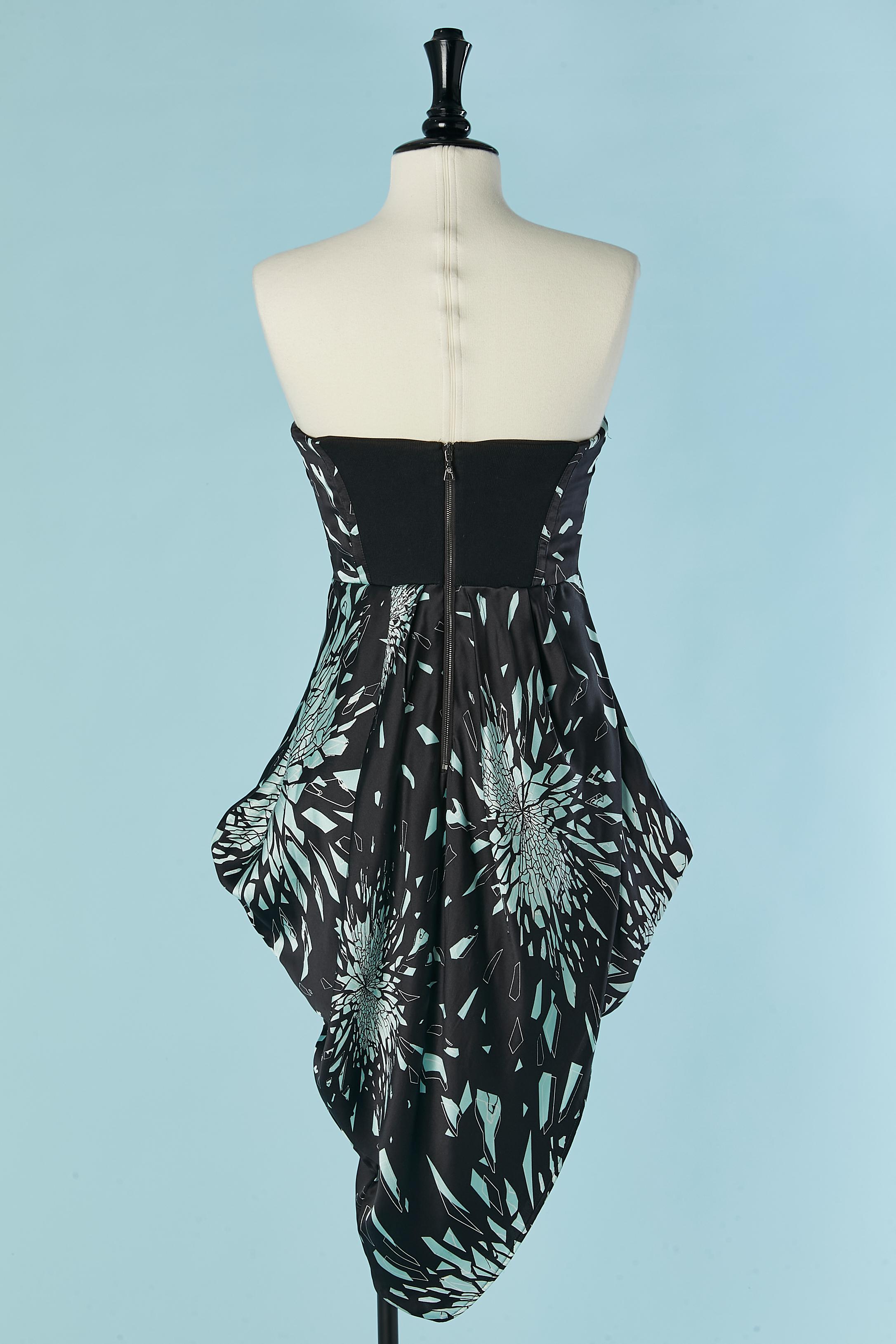 Donna Abito da cocktail bustier in seta stampata Alexander McQueen in vendita