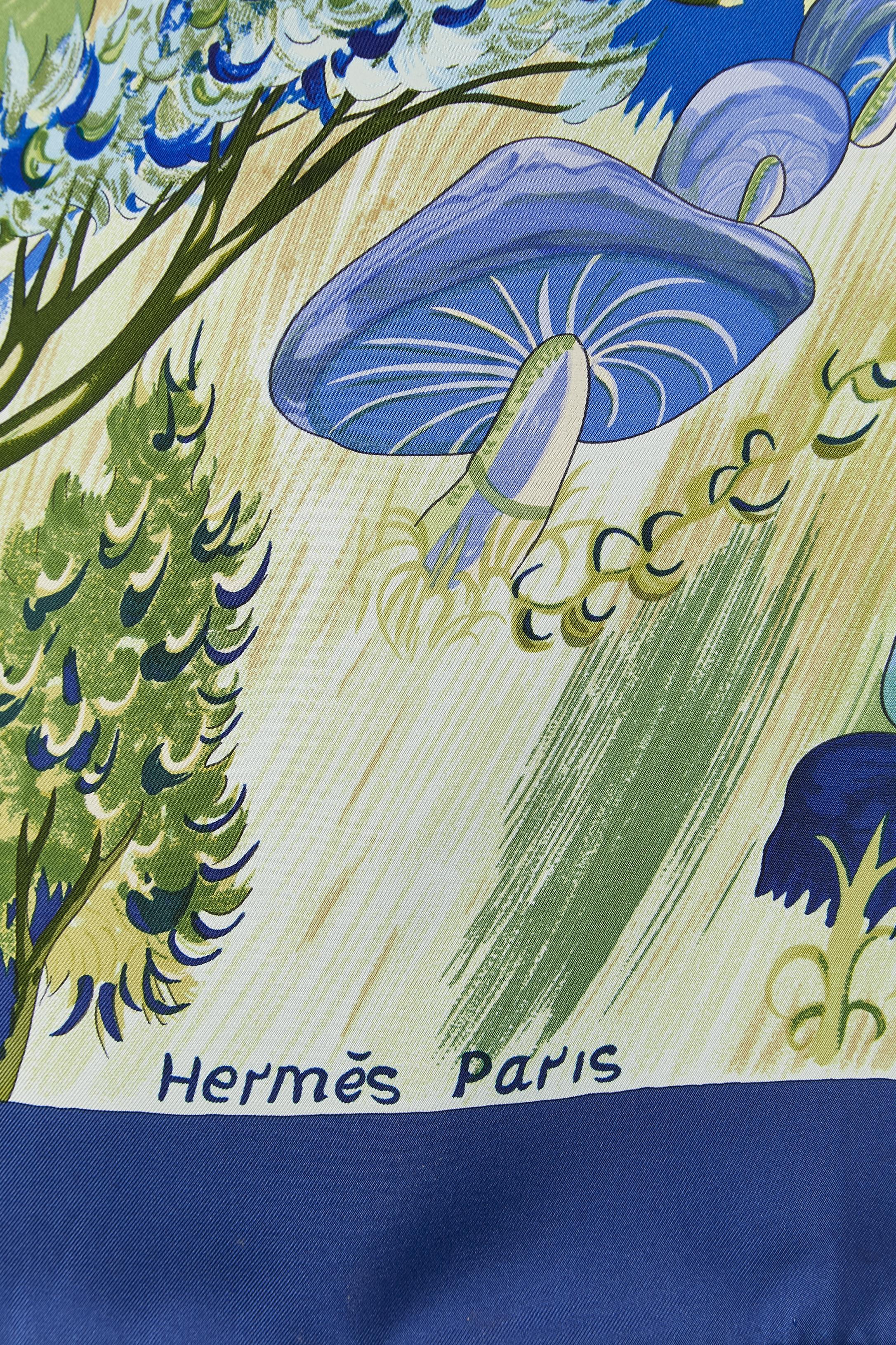Women's or Men's Silk printed Carré scarf 