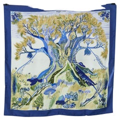 Silk printed Carré scarf "Kuggor Tree" Hermès