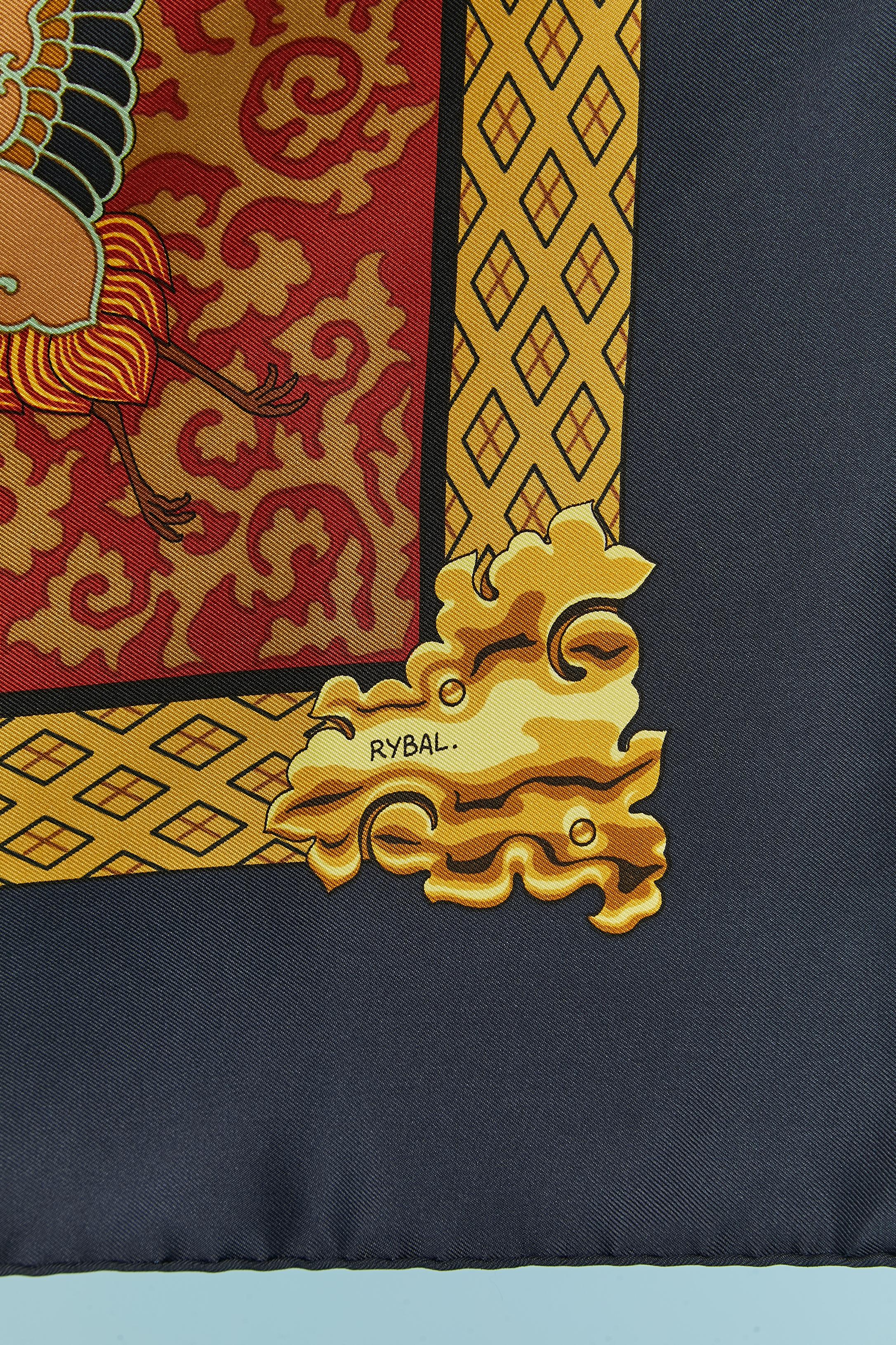 Silk printed Carré scarf 