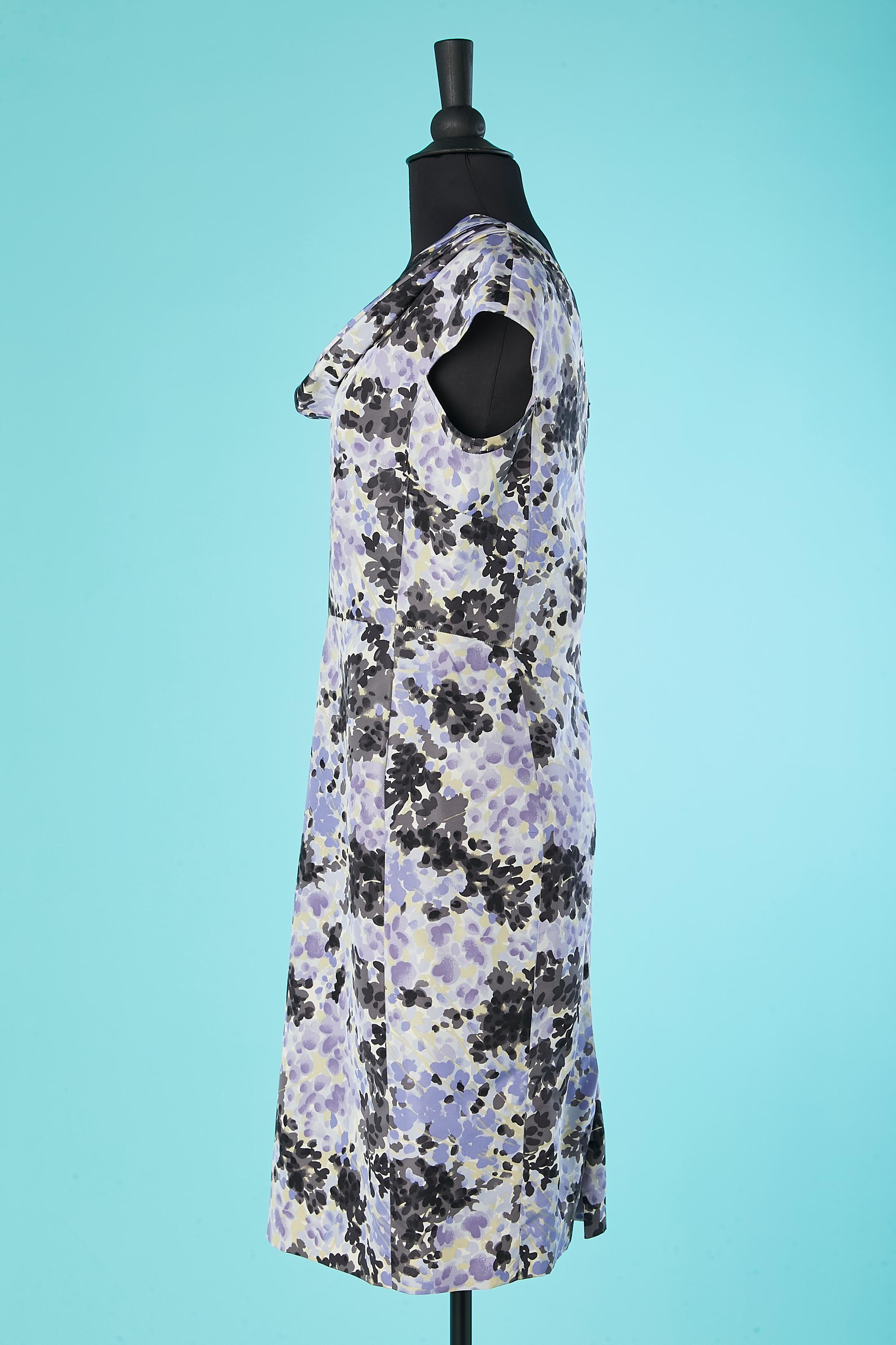 Women's Silk printed cocktail dress Christian Dior For Sale