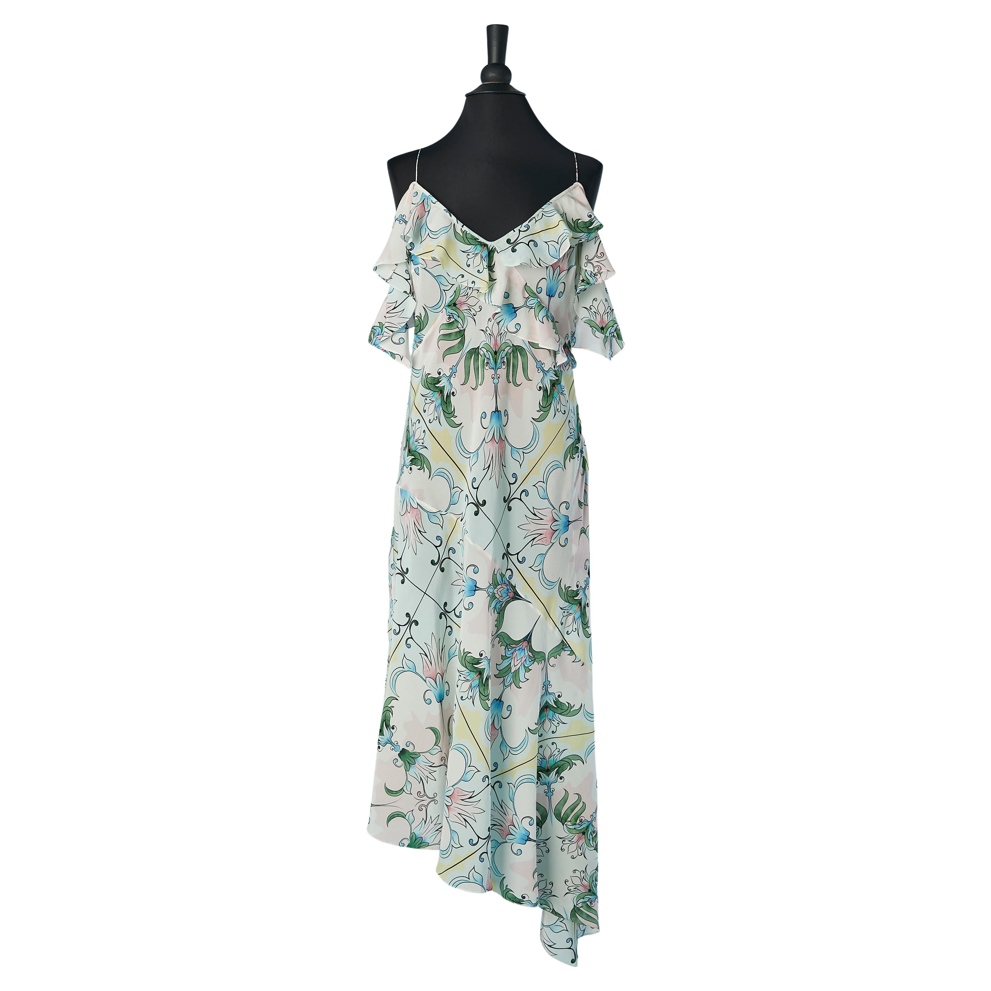 Bedrucktes Cocktailkleid aus Seide JOHN GALLIANO New