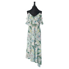 Bedrucktes Cocktailkleid aus Seide JOHN GALLIANO New