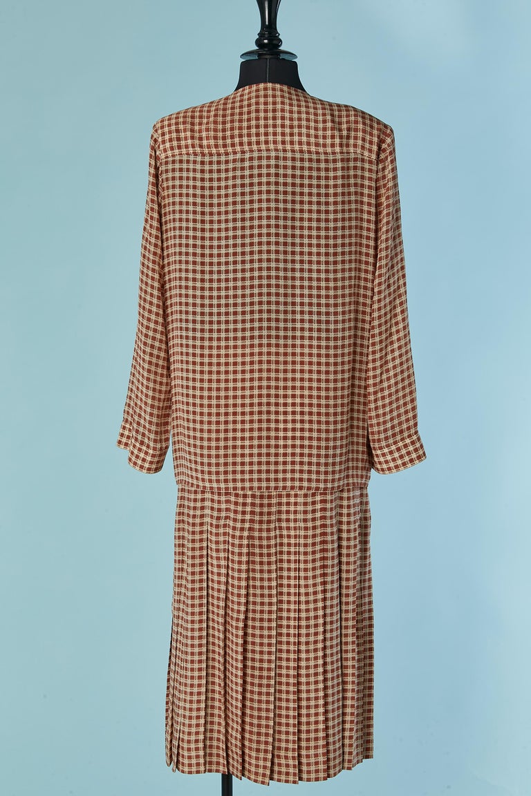 Ensemble Safari Vintage Années 80 – Jupe Plissée Et Boléro, Femme, Taille 38