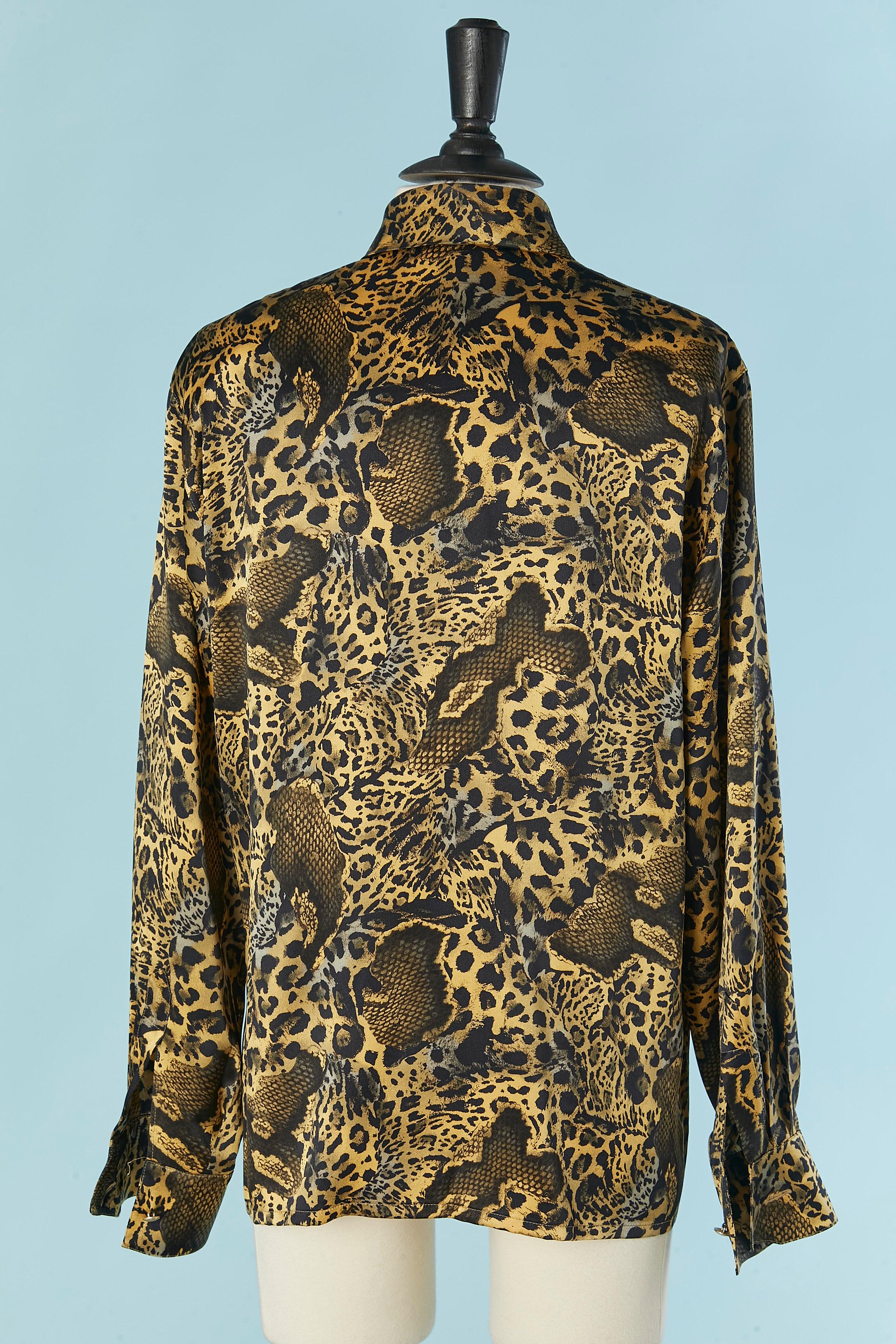 Camicia in seta stampata Escada Margaretha Ley In condizioni ottime in vendita a Saint-Ouen-Sur-Seine, FR
