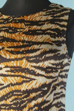 Silk printed sleeveless dress D&G Dolce Gabbana
