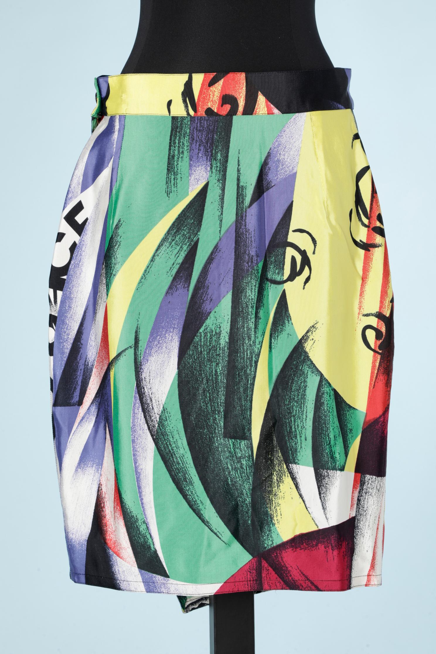 Women's Silk printed wrap skirt Gianni Versace  For Sale