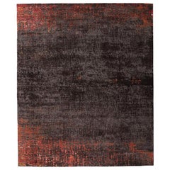 Silk Rug Handcrafted in Nepal "Safara" Africa Inspired by Walter Knoll