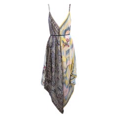 Silk Scarf Point Dress, Elaine Gold