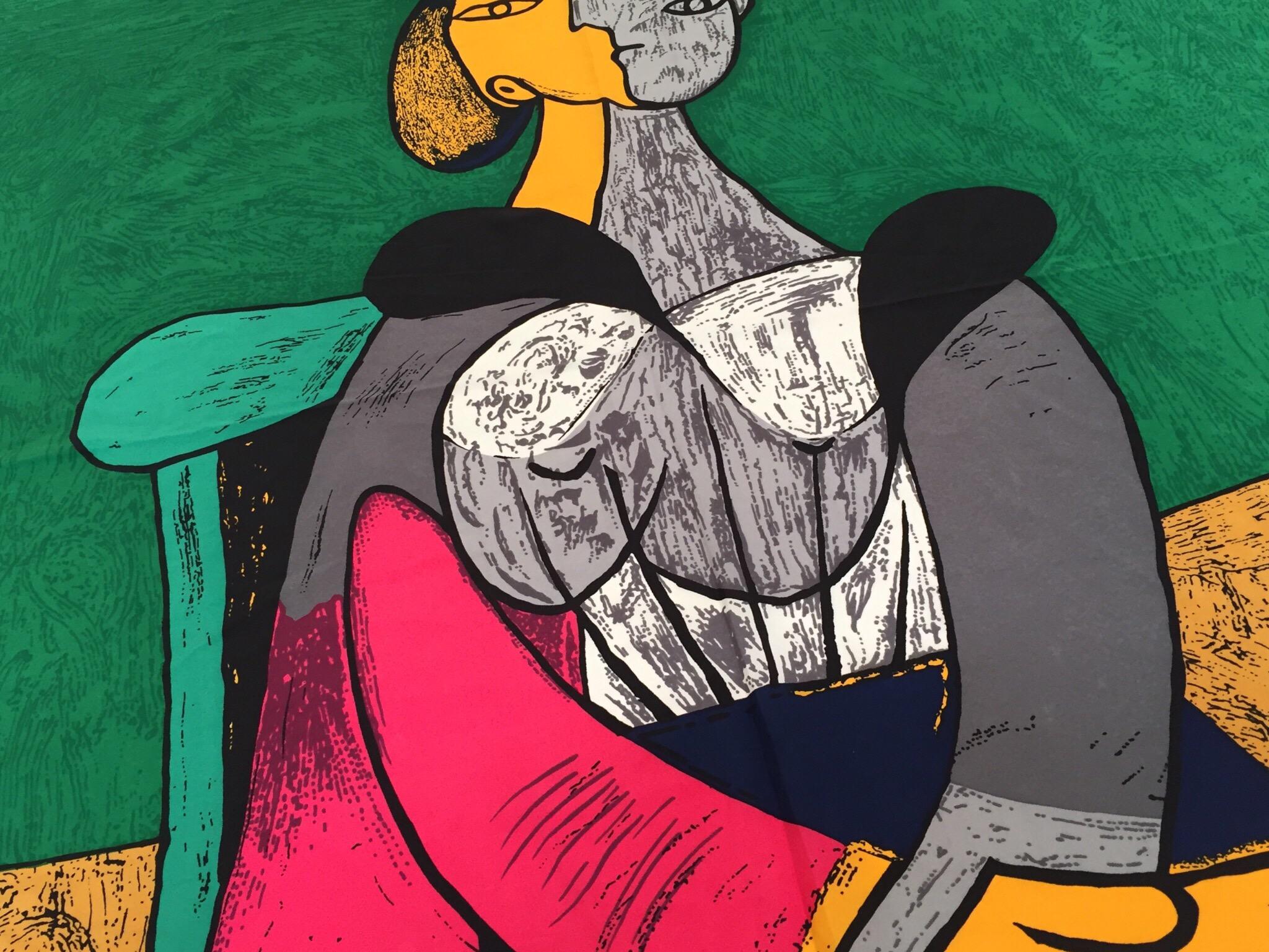 Silk Scarf Portrait of 