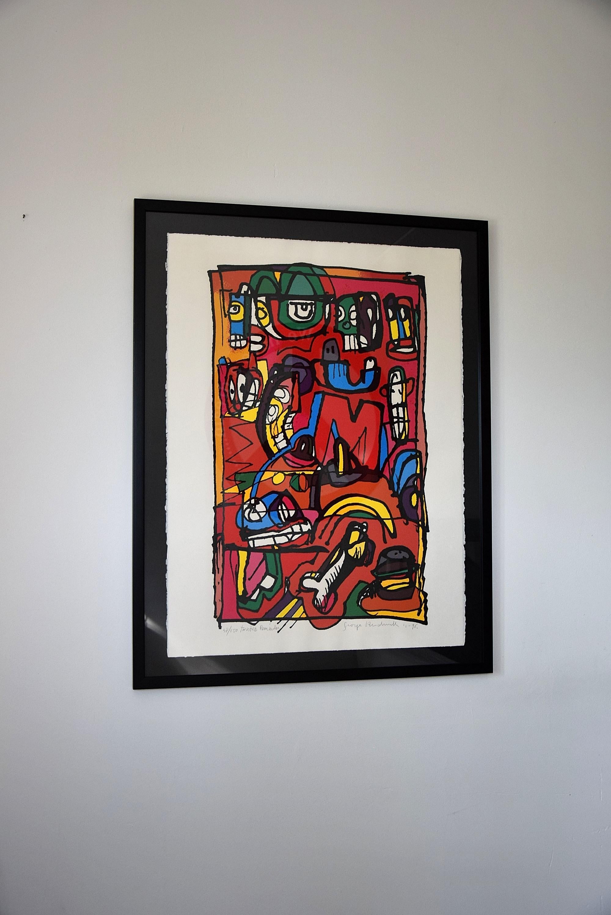 Silk Screen Artwork by George Heidweiller, 1996 In Excellent Condition For Sale In Weesp, NL