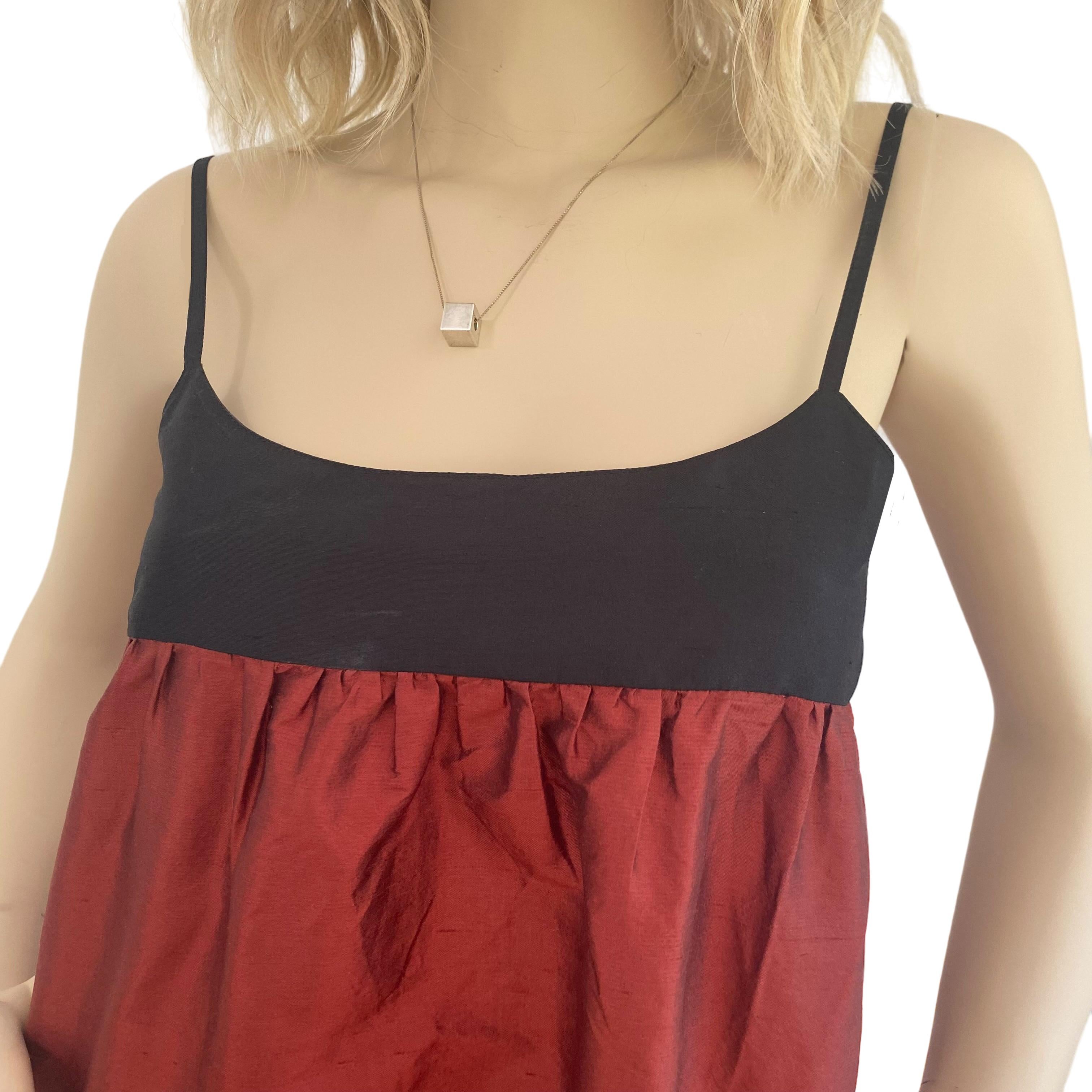 Women's Silk Shantung minimalist mini waif dress - Flora Kung  For Sale