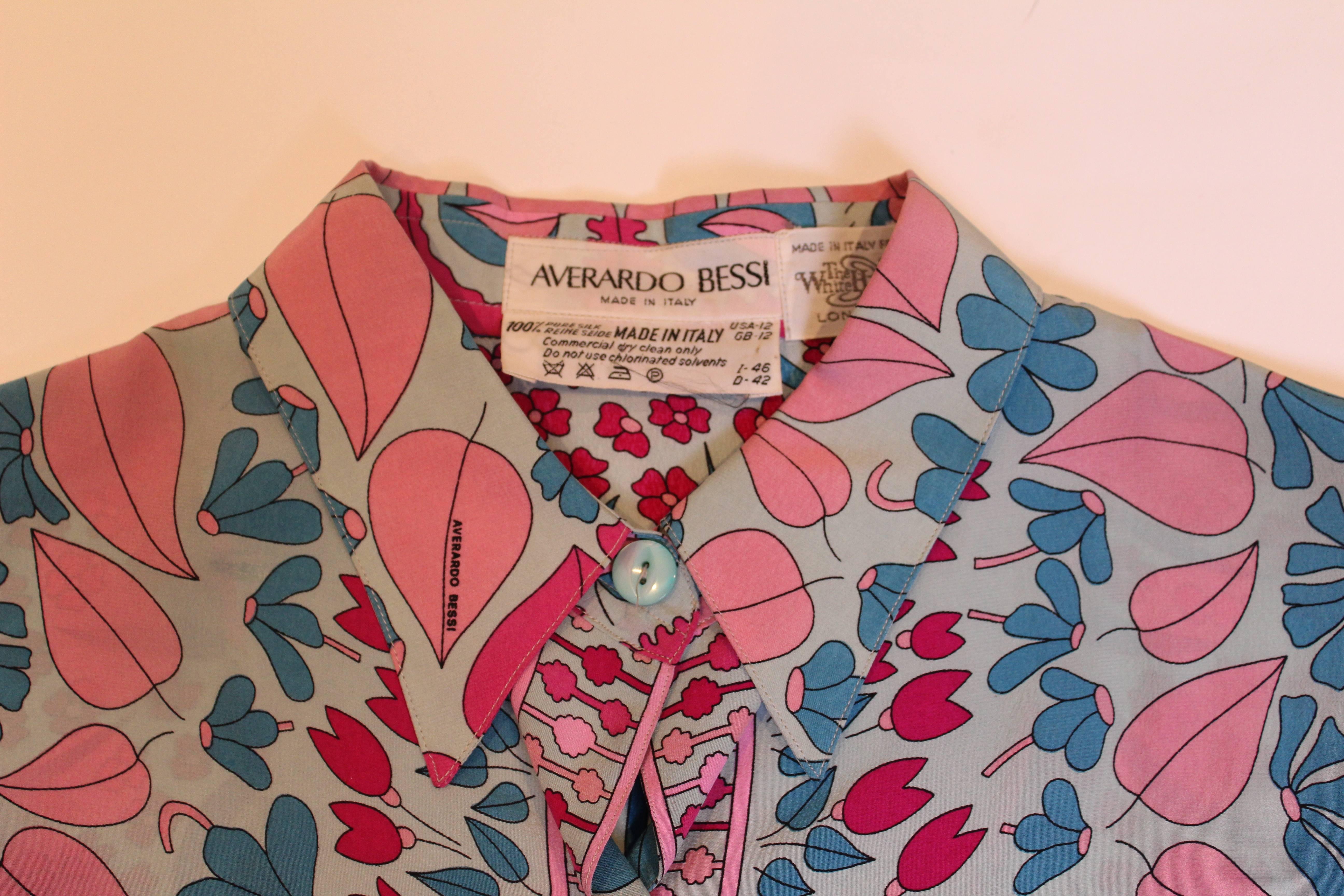 Silk Shirt by Averardo Bessi For Sale 3