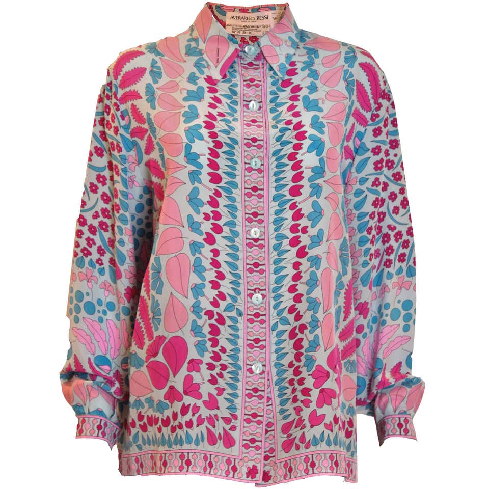Emilio Pucci vintage Cotton button up Shirt, 1970s For Sale at 1stDibs ...