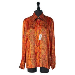 Silk shirt with Paisley and feather print ESCADA by Margaretha LEY New