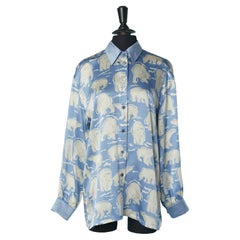 Silk shirt with polar bear print Escada by Margaretha Ley