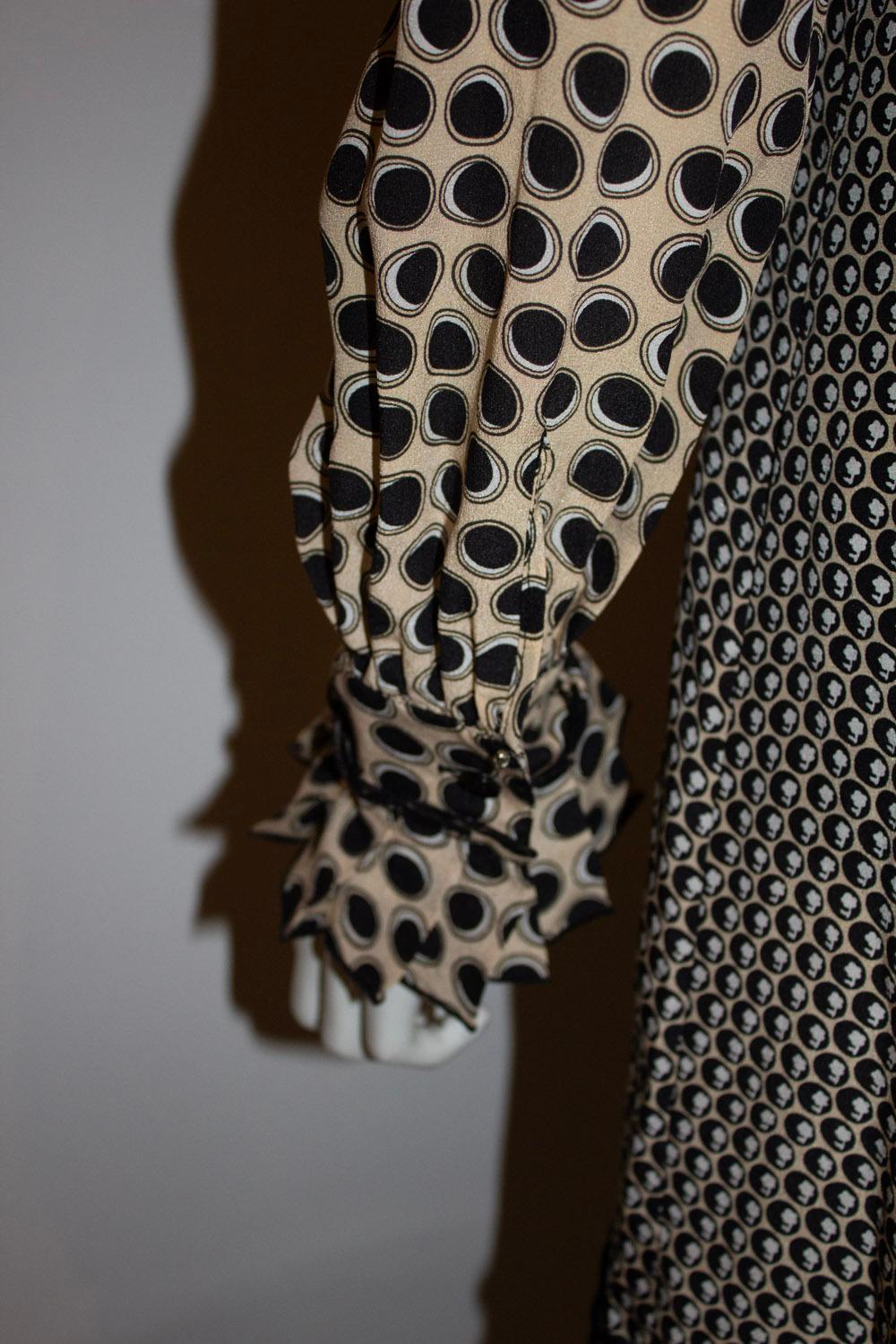 Silk Short Dress or Tunic by SportMax In Good Condition For Sale In London, GB