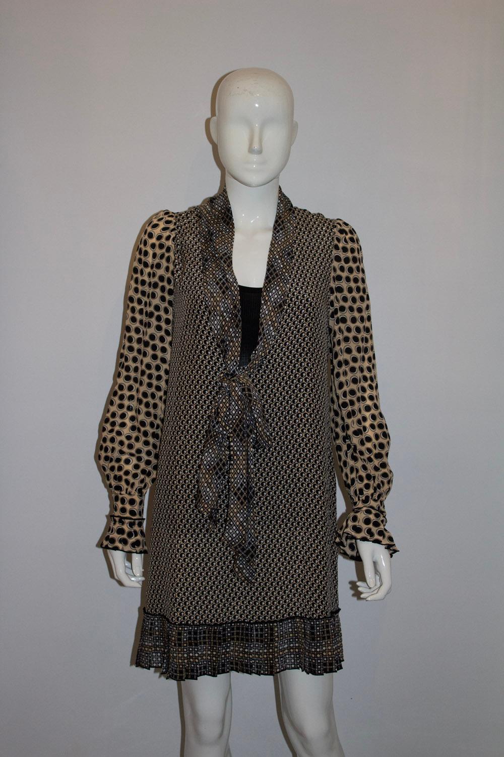 Silk Short Dress or Tunic by SportMax For Sale 3