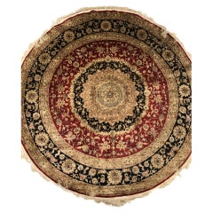 Silk Sino Persian Round Rug 6 Foot