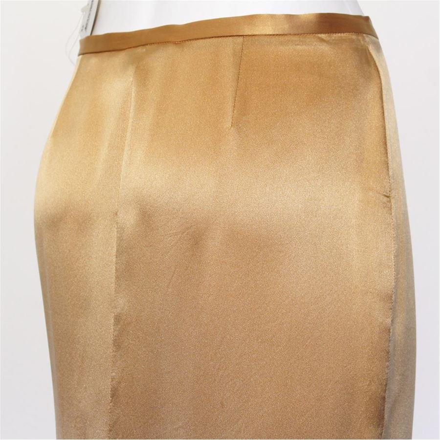 Beige Moschino Silk skirt size 40 For Sale