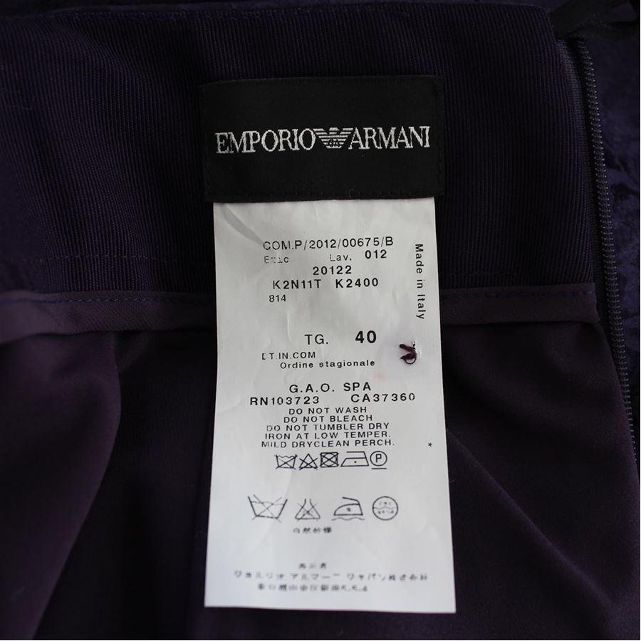 Purple Giorgio Armani Silk Skirt size 40 For Sale